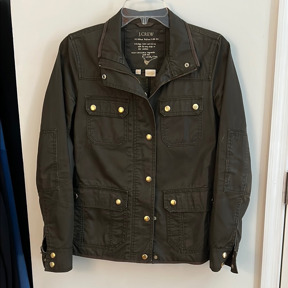 J. Crew Green and Gold Utility Field Jacket